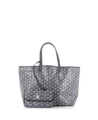 Pre-Owned Goyard PM Saint Louis Tote Claire Voie Coated Canvas 487490₽
