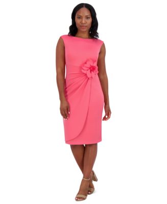 Jessica Howard Women's Rosette Sheath Dress - Macy's