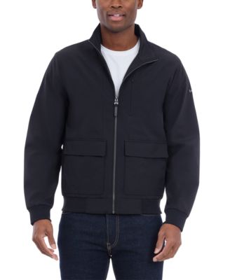 Michael Kors Men's Solid-Color Stand-Collar Hipster Jacket