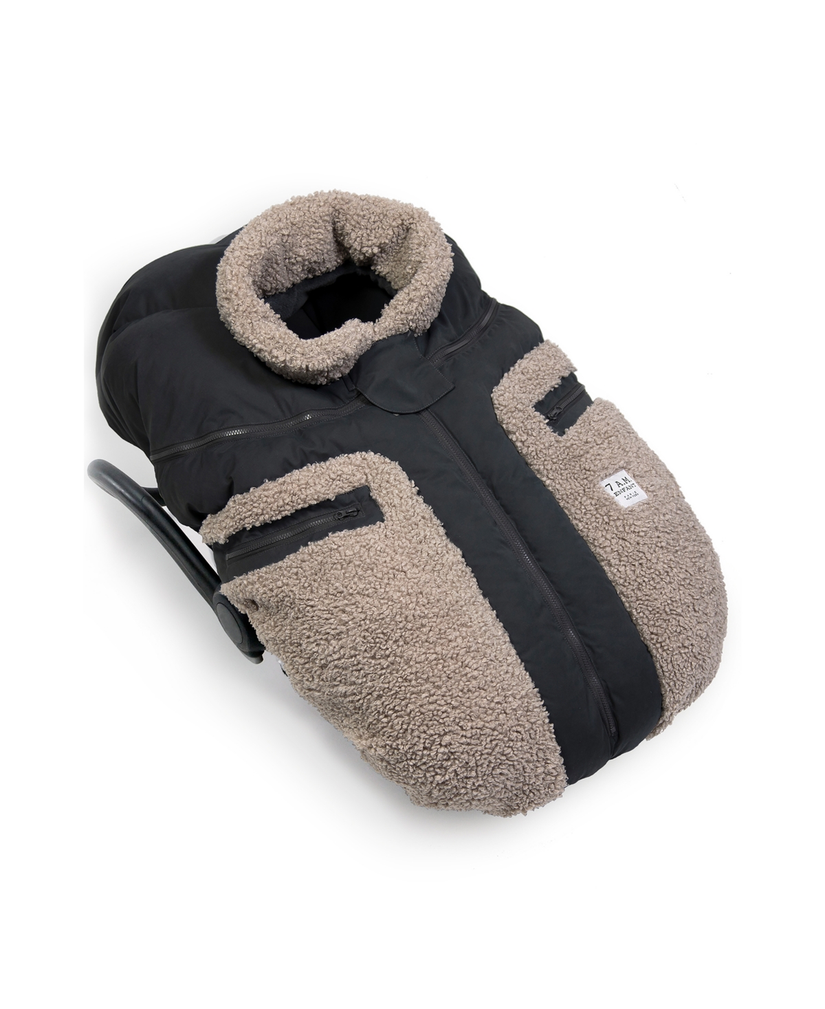7am Enfant Baby Cocoon Car Seat In Applique Oatmeal