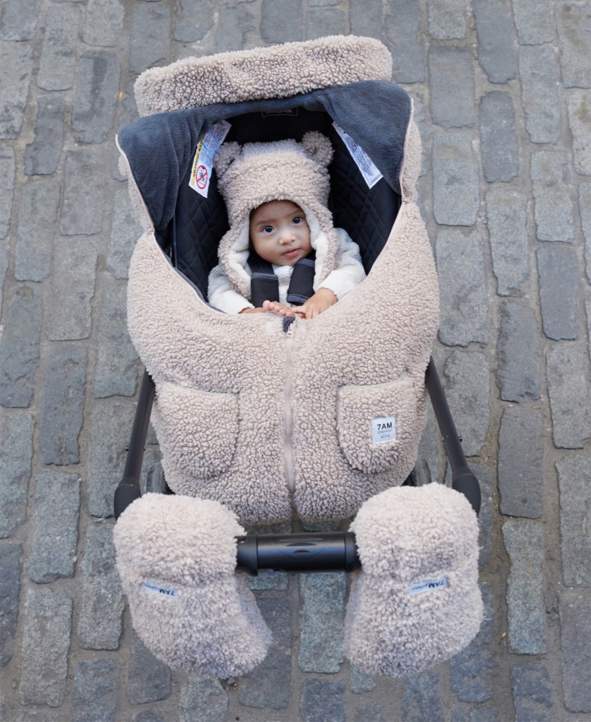 7am Enfant Baby Cocoon Car Seat In Oatmeal