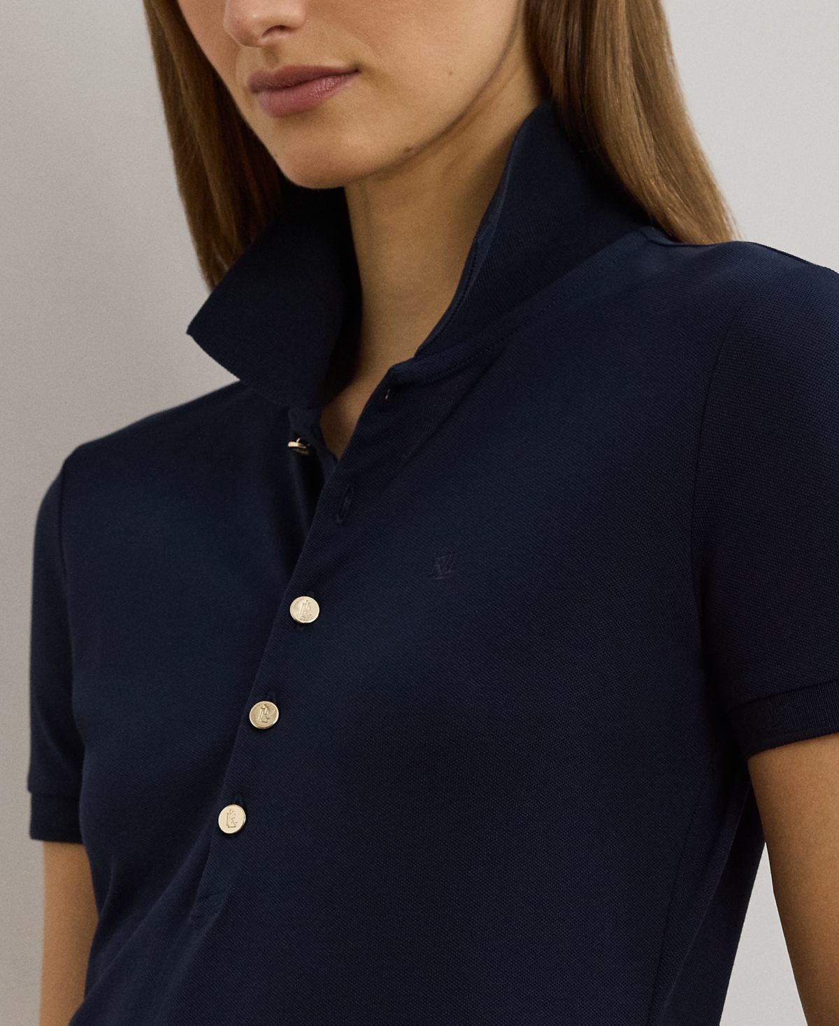 RALPH LAUREN PETITE STRETCH POLO 
