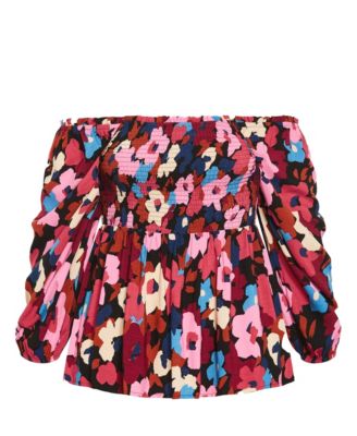 Women's Poppy Print Top