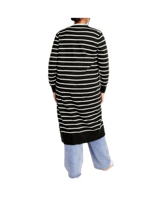 Кардиган в полоску от Джози большого размера