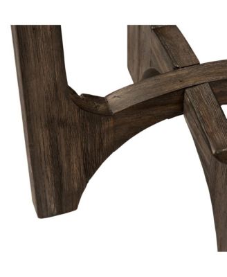 Cascade Chair Side Table in Wirebrush Rustic Brown