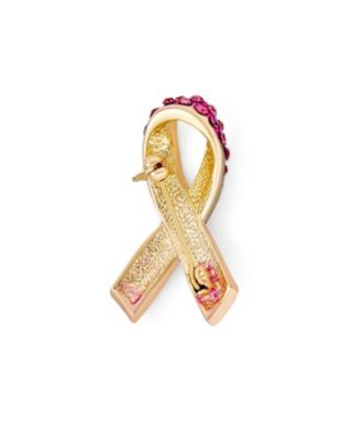 Cancer Awareness Brooch Pin Multi Color Crystal Enamel Support Symbol Jewelry