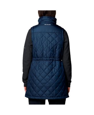 Женский жилет Columbia Women's Navy Penn State Nittany Lions Crested Peak на полной молнии