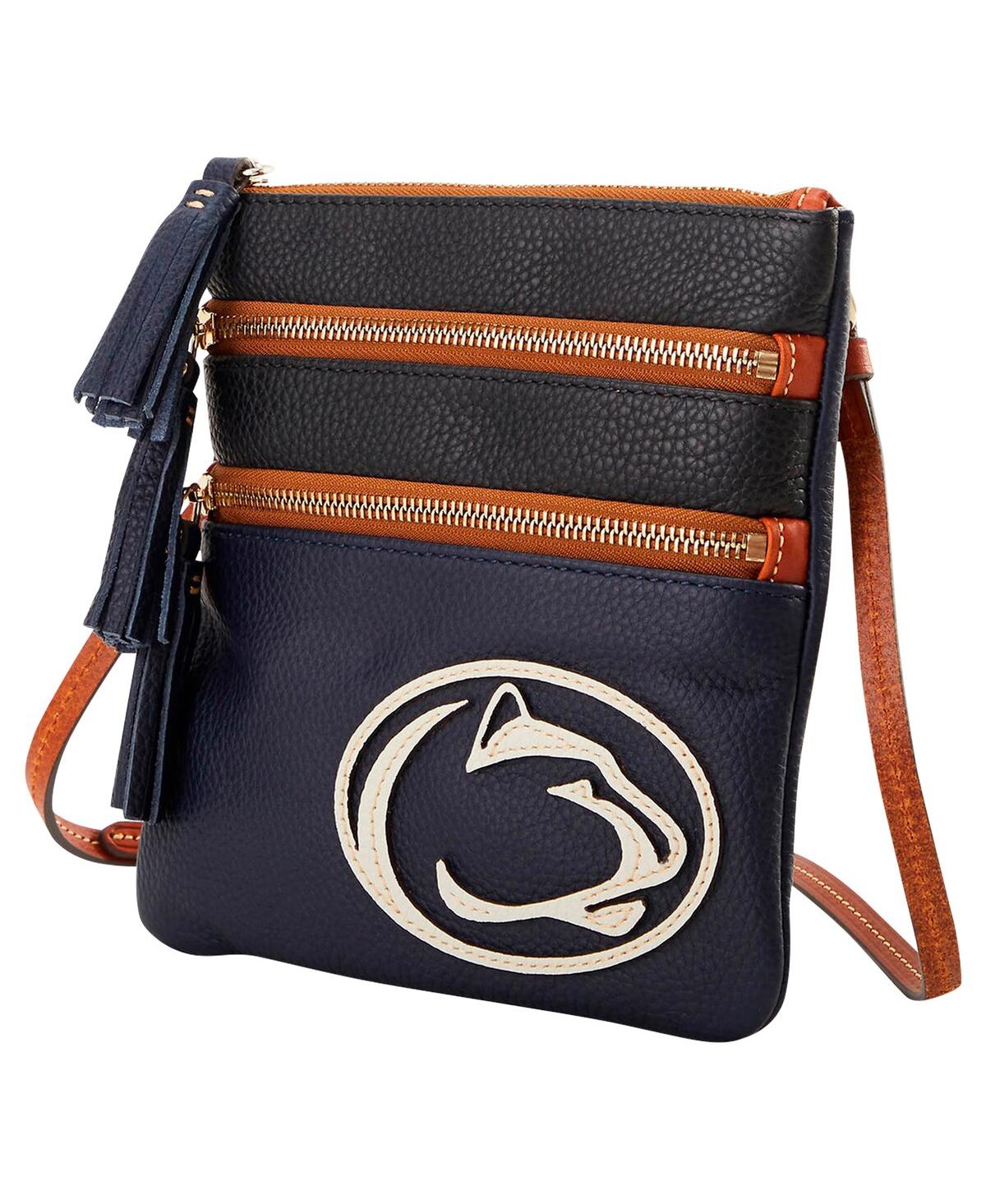 Dooney & Bourke Penn State Nittany Lions Infield Triple Zip Crossbody Purse In Multi