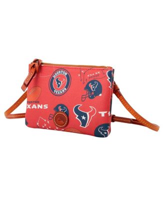 Кошелек Dooney & Bourke Houston Texans с застежкой-молнией через плечо