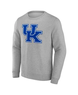 Фанатики мужские серые Кентукки Wildcats вечнозеленые флисовый пуловер толстовка