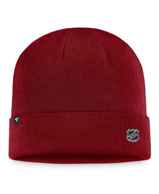 Фанатики мужские бордовый Колорадо Эвеланш подлинные про манжетами вязаная шапка