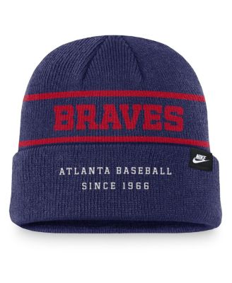 Мужская вязаная шапка с манжетами Rewind Terra из коллекции Nike Royal Atlanta Braves Cooperstown Collection