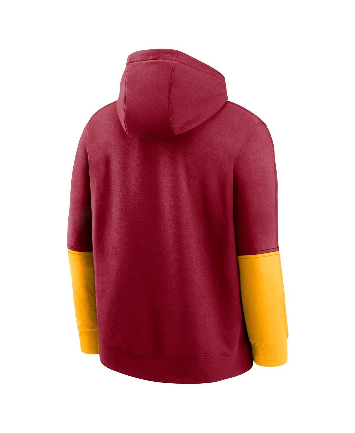 Nike Usc Trojans Sideline Team Issue Club  Men's College Pullover Hoodie In Red