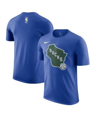 Nike - Men's Royal Milwaukee Bucks 2024/25 City Edition Essential Logo T-Shirt