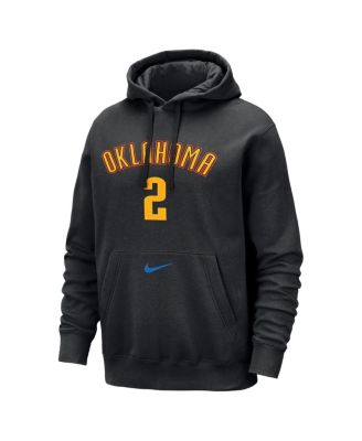 Мужская толстовка-пуловер Nike Shai Gilgeous-Alexander Black Oklahoma City Thunder 2024/25 City Edition с именным номером.