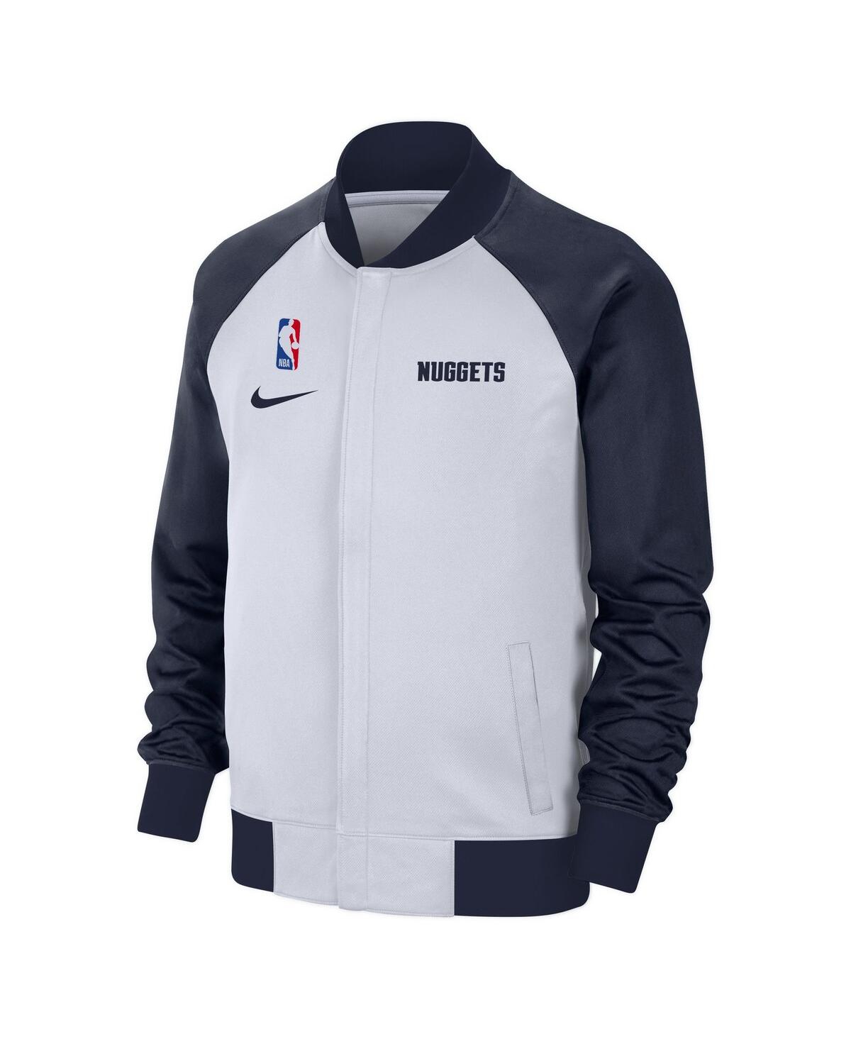 Nike Men's White Denver Nuggets 2024/25 City Edition Authentic Showtime Performance Full-zip Jacket In White