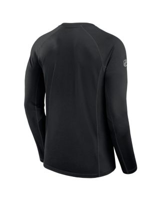 Мужская черная футболка Fanatics Detroit Red Wings Authentic Pro Rink Tech с длинным рукавом от Fanatics