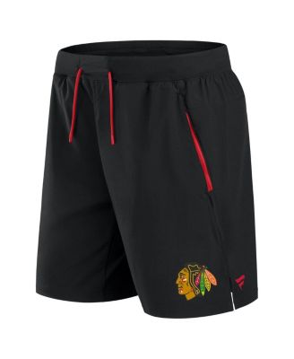 Мужские черные шорты Fanatics для выступлений на профессиональном ринке Chicago Blackhawks Authentic