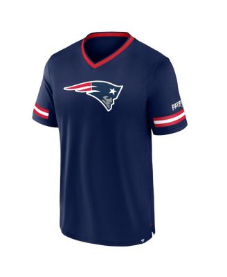 Мужская футболка в полоску Fanatics Navy New England Patriots в темно-синюю полоску