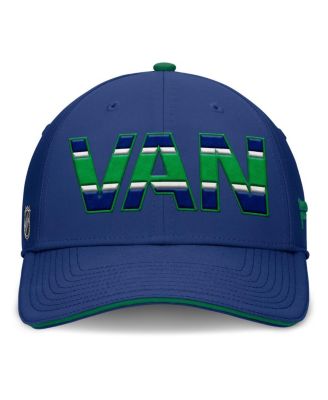 Фанатики мужской синий/зеленый Ванкувер Кэнакс подлинные про каток команда код Flex шапка