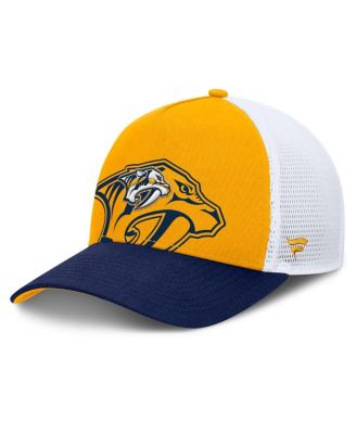 Fanatics - Men's Gold/Navy Nashville Predators Authentic Pro A-Frame Rink Adjustable Hat