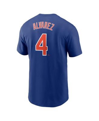 Men's Francisco Alvarez Royal New York Mets Fuse Name Number T-Shirt