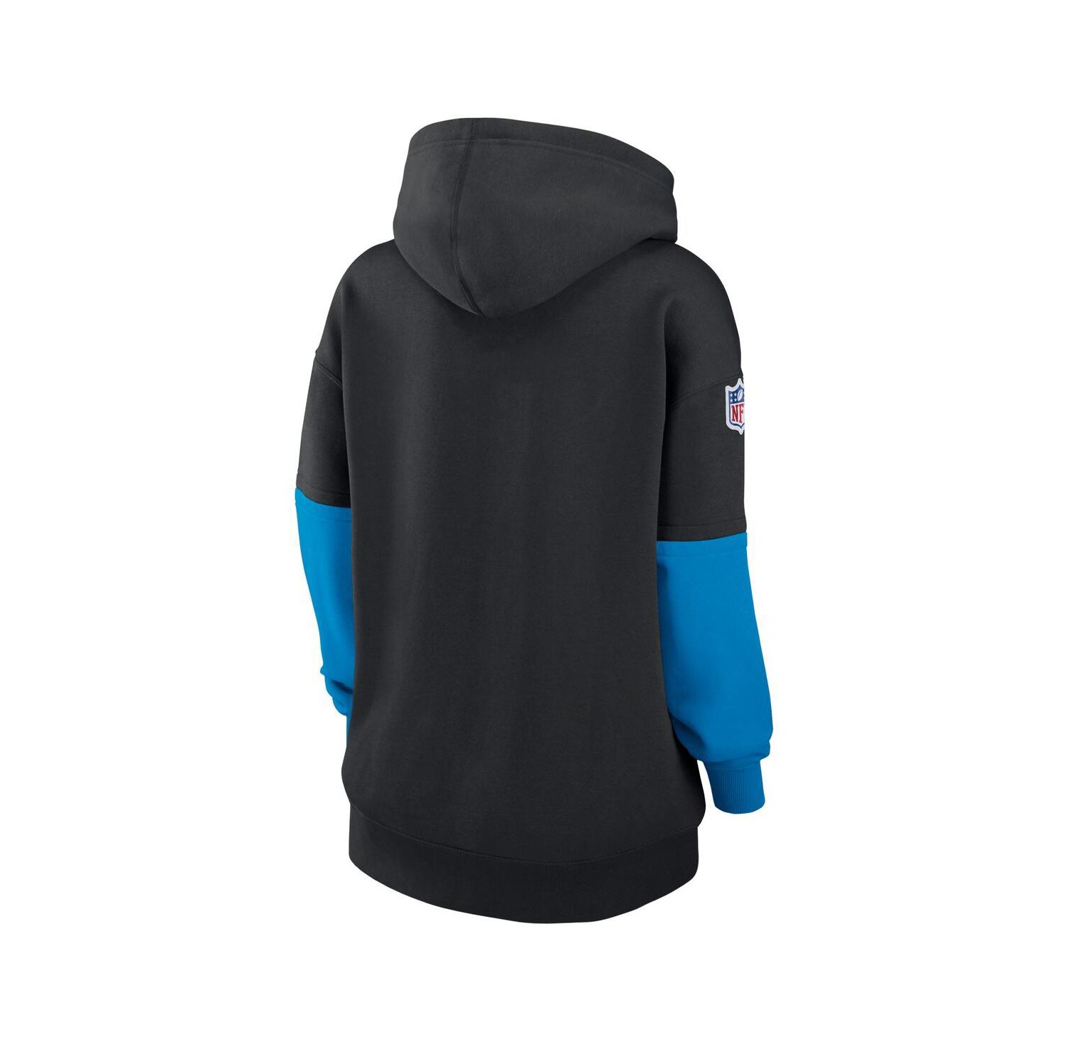 Women's Black Carolina Panthers 2024 Sideline Essential Fleece Pullover Hoodie