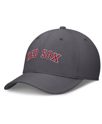 Nike - Men's Gray Boston Red Sox Swoosh Performance Flex Hat