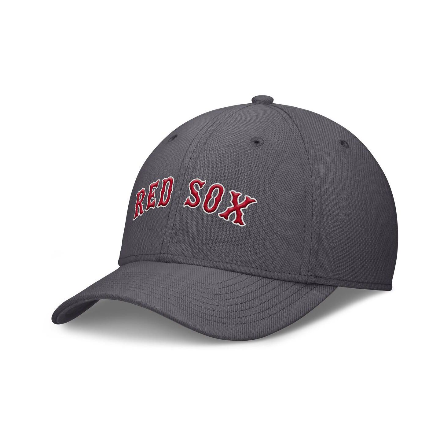 Мужская кепка Nike Gray Boston Red Sox Swoosh Performance Flex Hat — фото 1