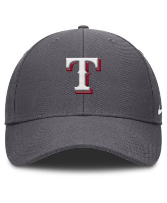 Мужская серая кепка Nike Texas Rangers Club Performance с регулируемой посадкой