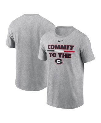 Nike - Men's Heather Gray Georgia Bulldogs DNA Lockup T-Shirt