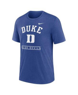 Мужская футболка Nike Royal Duke Blue Devils с логотипом в виде арки поверх трехслойной ткани