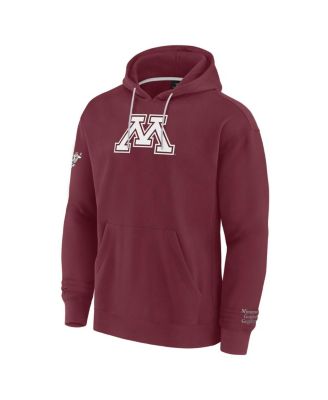 Мужская толстовка-пуловер Fanatics темно-бордового цвета Minnesota Golden Gophers Pace с капюшоном
