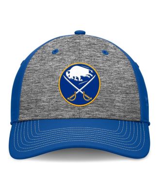 Мужская серая / королевская бейсболка Fanatics Buffalo Sabres Fundamental с верхней полкой, 2-тонная шляпа Flex