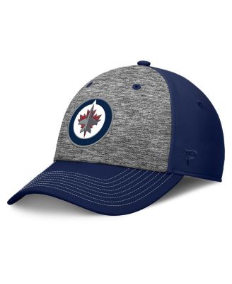 Fanatics - Men's Gray/Navy Winnipeg Jets Fundamental Top Shelf 2-Tone Flex Hat