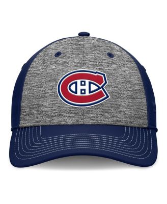 Мужская серая / темно-синяя бейсболка Fanatics Montreal Canadiens Fundamental с верхней полкой в 2 тона