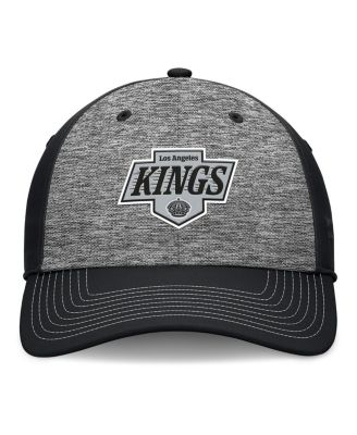 Мужская серо-черная шляпа Fanatics Los Angeles Kings Fundamental с верхней полки, 2-тонная, из гибкого материала