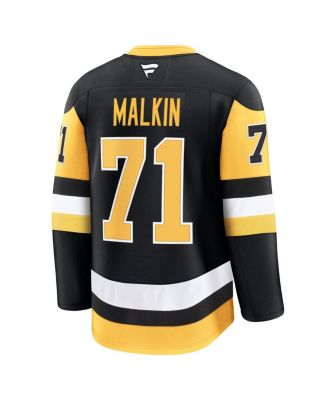 Мужская футболка Евгения Малкина Fanatics Black Pittsburgh Penguins Home Premium