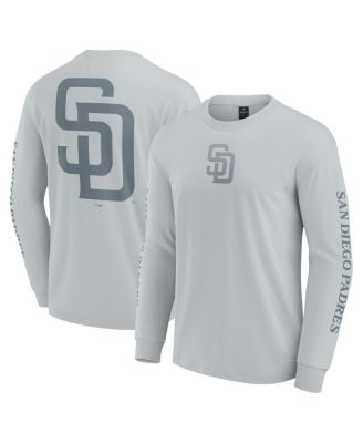 Fanatics - Men's Gray San Diego Padres Elements Strive Long Sleeve T-Shirt