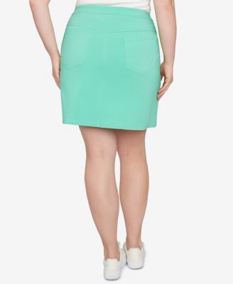 Размер HEARTS OF PALM Plus Должен был быть Синим, Однотонным, Технологичным, Эластичным, Надеваться на Шорты Skort