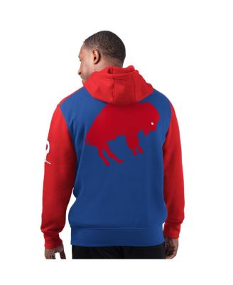 Роял стартер мужчин Баффало Биллс экстремальных винтажный логотип пуловер толстовка с капюшоном