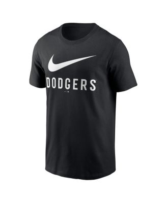 Мужская черная футболка Nike Los Angeles Dodgers Swoosh от Nike