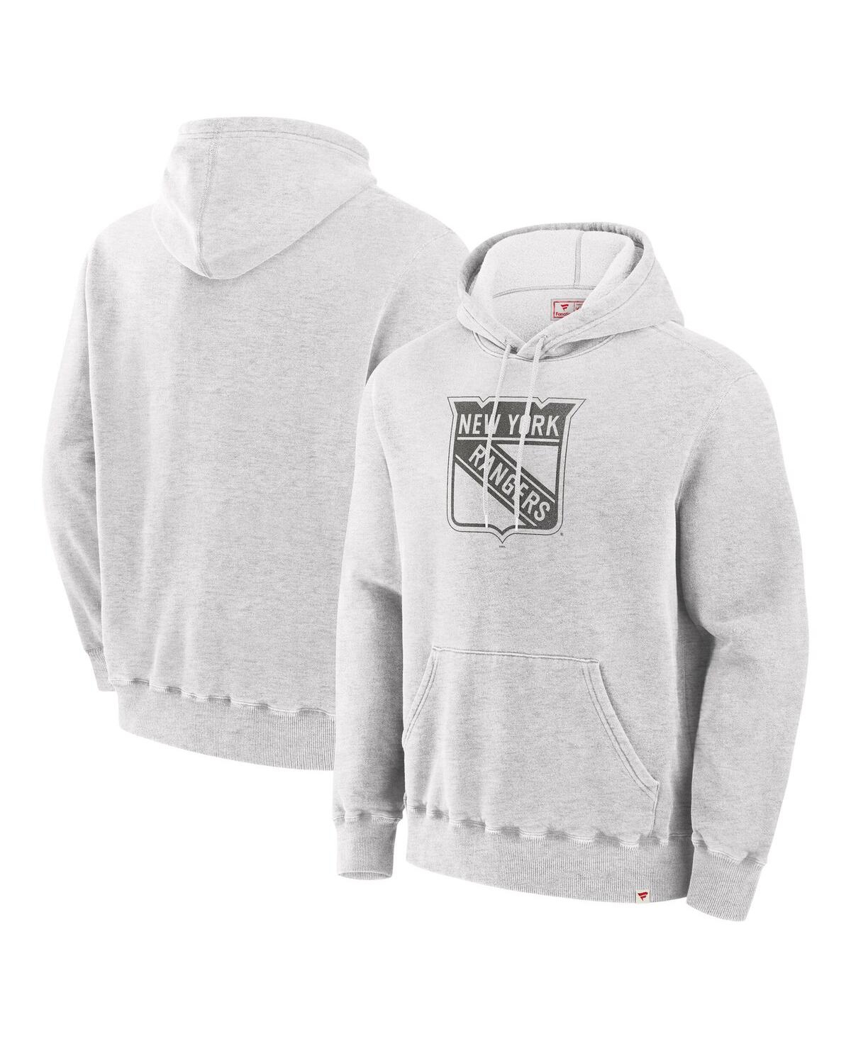 Fanatics Men's Cream New York Rangers Made in Canada Pullover Hoodie - Cream