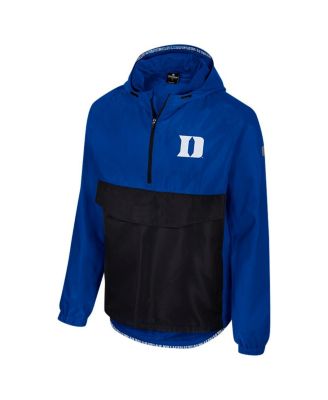 Мужская куртка-анорак Colosseum Royal Duke Blue Devils Reloaded с застежкой-молнией на половину длины