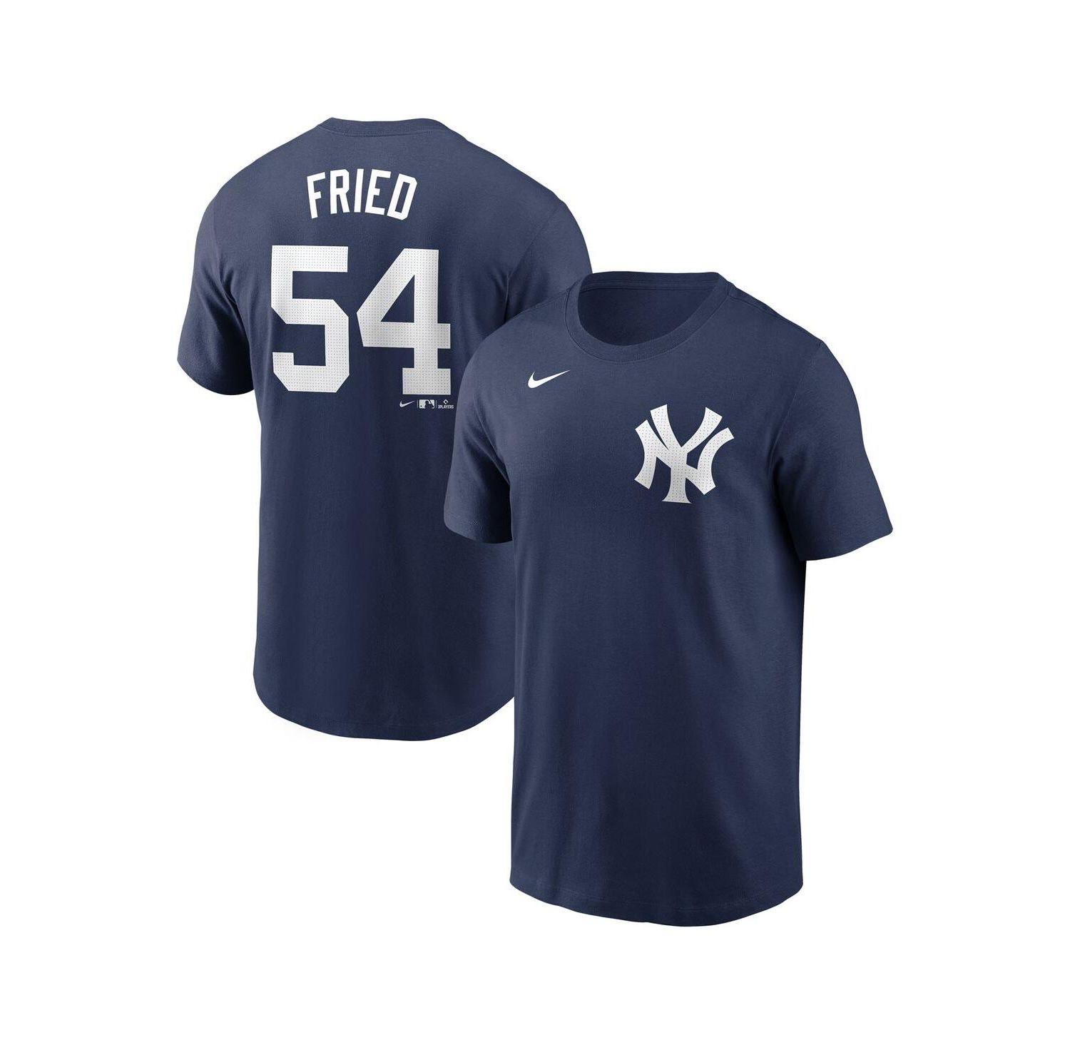 Men's Max Fried Navy New York Yankees Fuse Name & Number T-Shirt