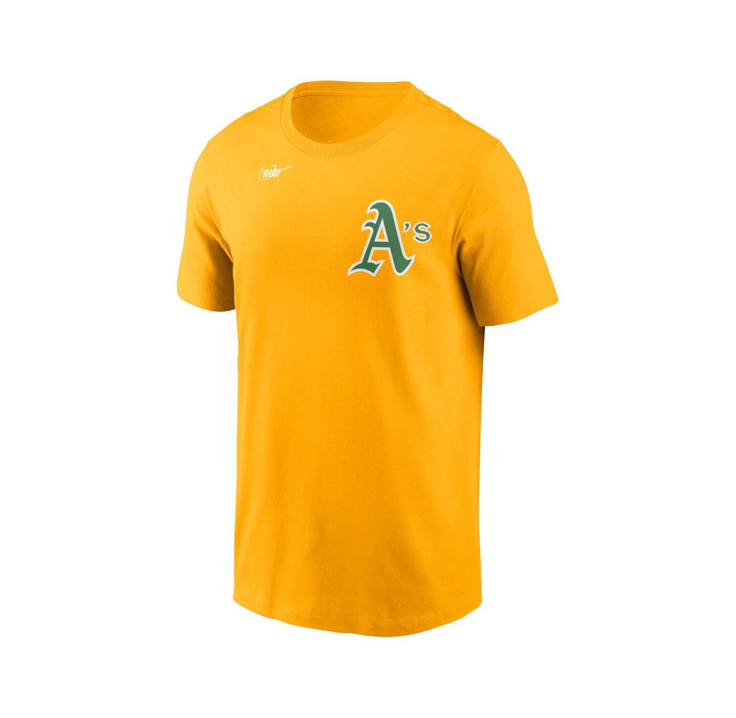 Men's Gold Athletics Cooperstown Wordmark T-Shirt