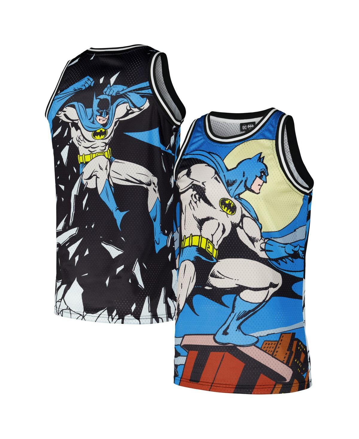 Men's Blue Batman Graphic Basketball Jersey - Blue