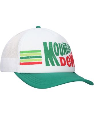 Men's White Mountain Dew Show Your Stripes Foam Trucker Adjustable Hat