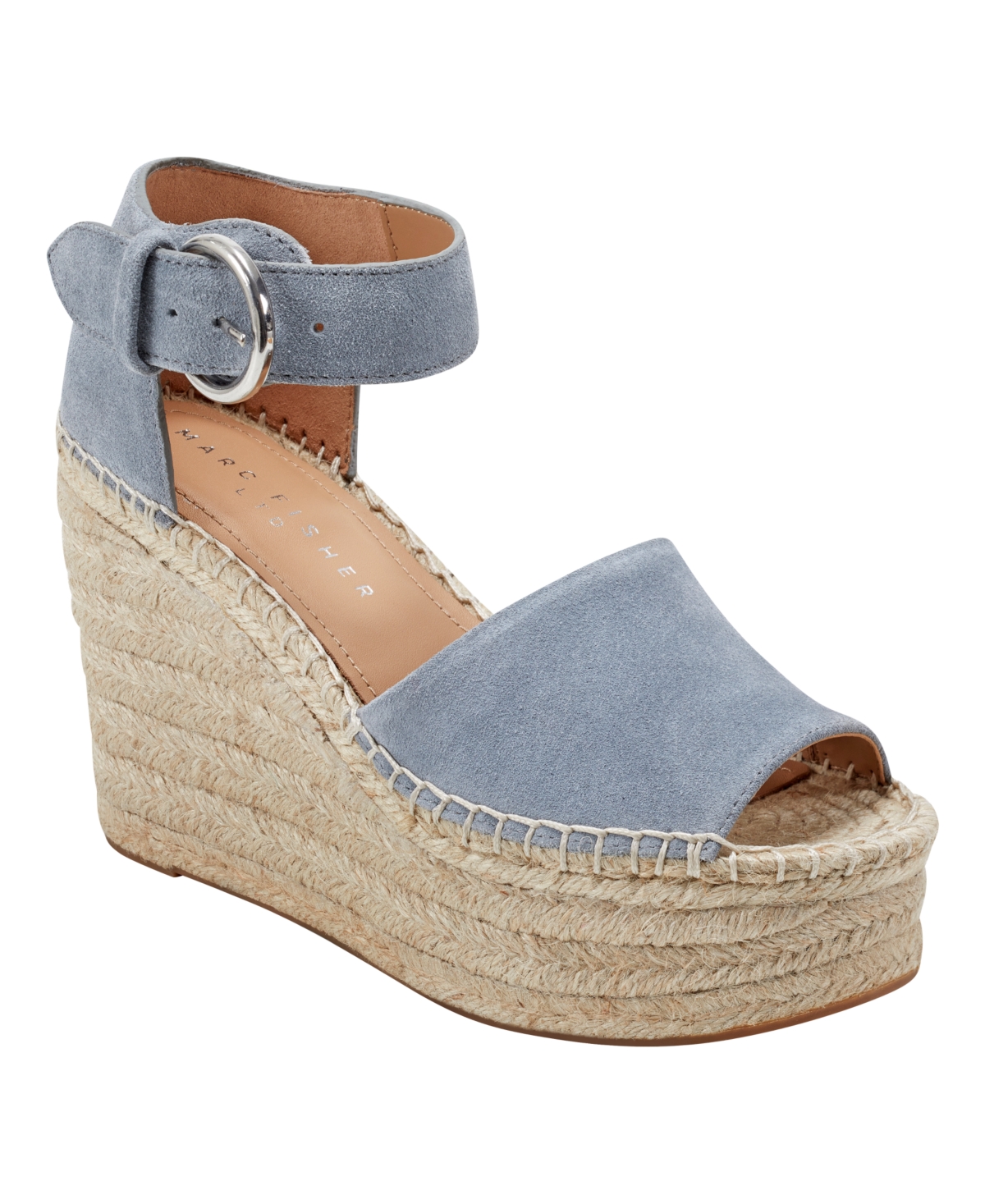 Women's Alida High Platform Espadrille Wedge Sandals - Light Pink Suede