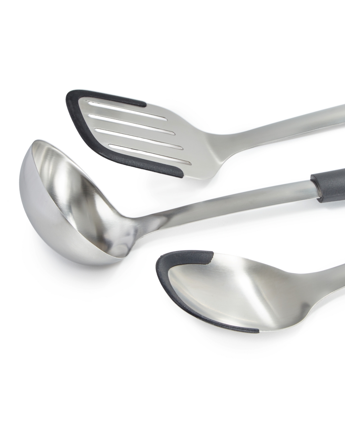 Berghoff Leo Graphite 3-pc. Stainless Steel Utensil Set In Black